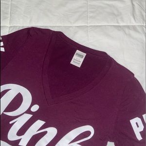 ☞PINK Victoria’s Secret V-neck Tee☜